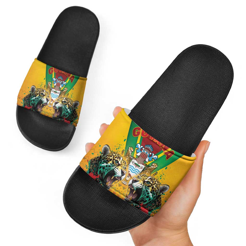 Guyana Emancipation Day Slide Sandals Guyanese And Pride - Wonder Print Shop