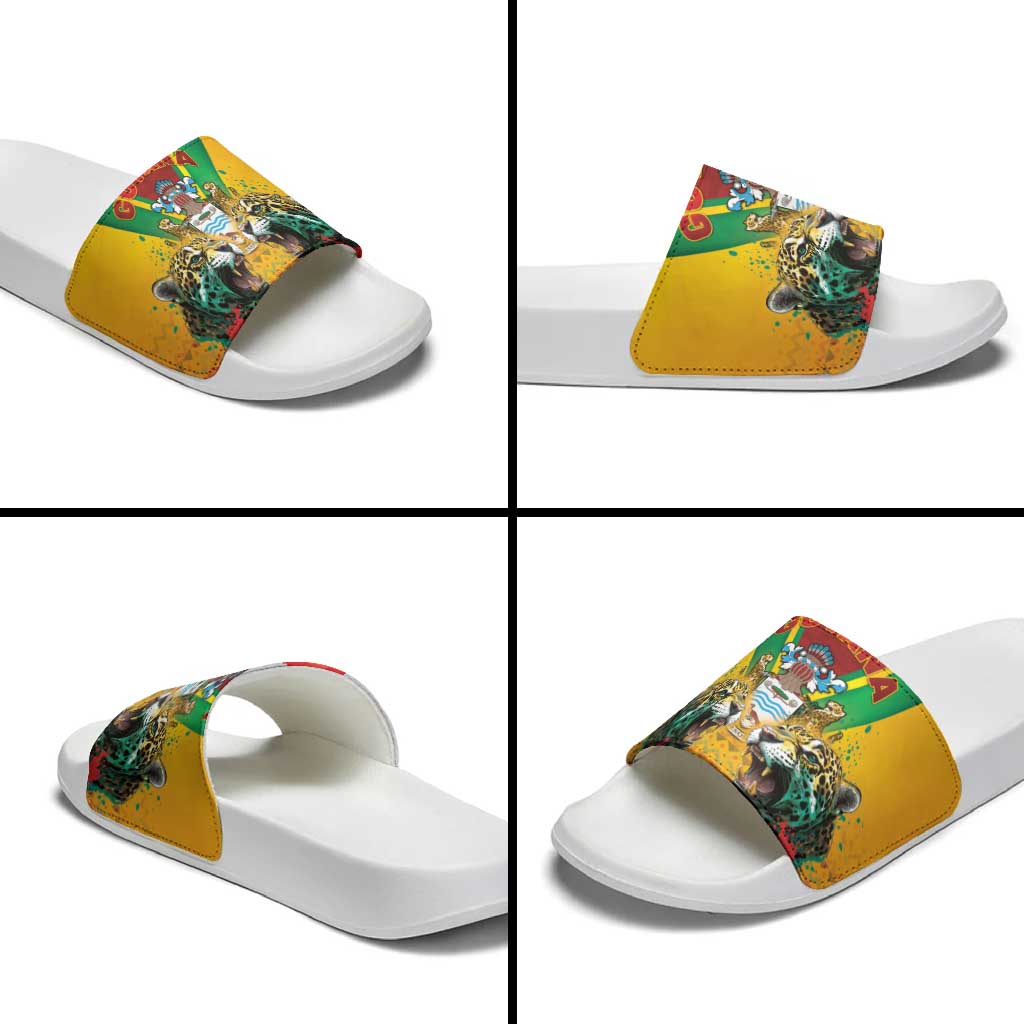 Guyana Emancipation Day Slide Sandals Guyanese And Pride - Wonder Print Shop