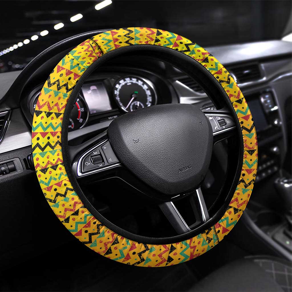 Guyana Emancipation Day Steering Wheel Cover Guyanese And Pride - Wonder Print Shop