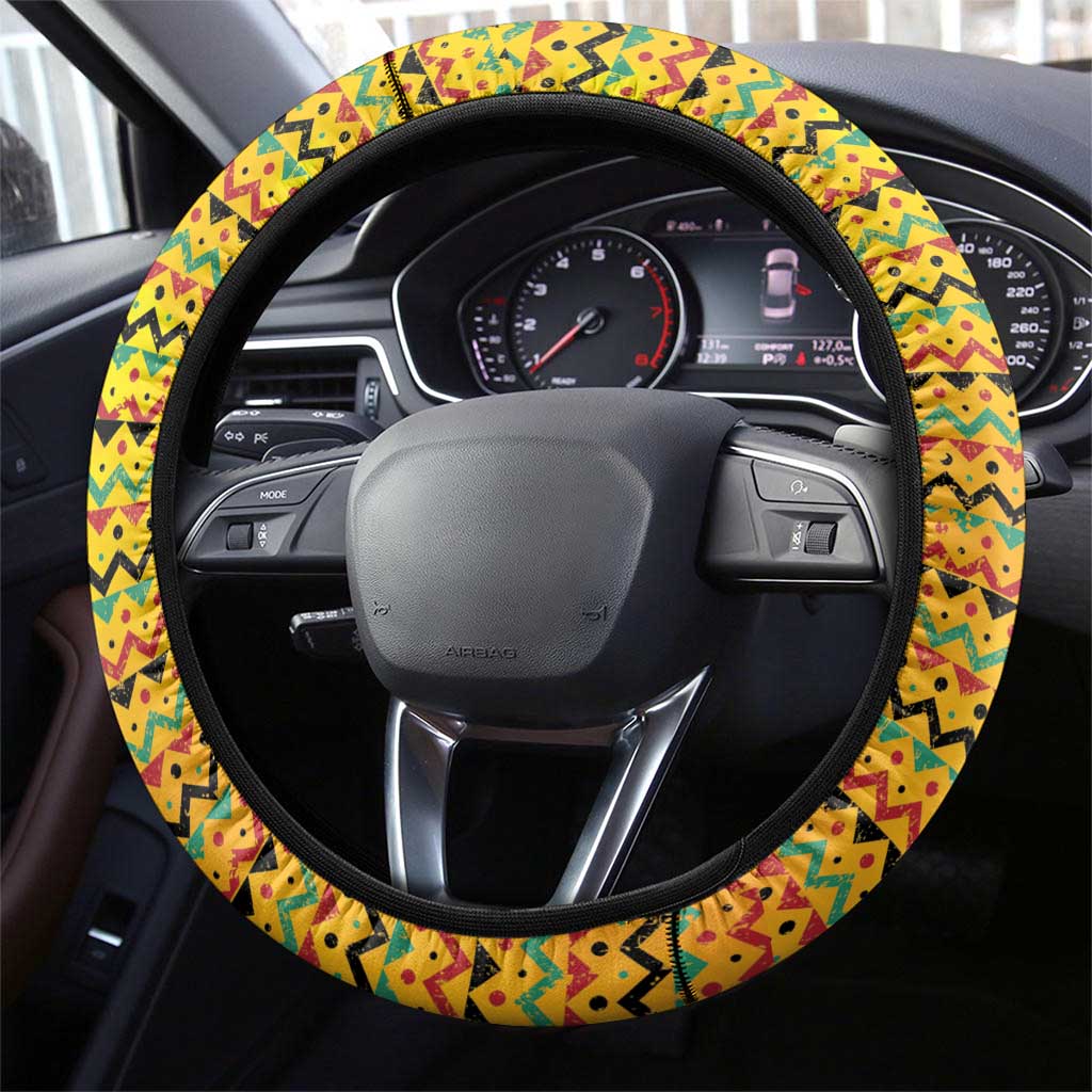 Guyana Emancipation Day Steering Wheel Cover Guyanese And Pride - Wonder Print Shop