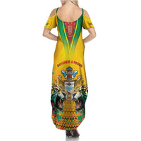 Guyana Emancipation Day Summer Maxi Dress Guyanese And Pride - Wonder Print Shop