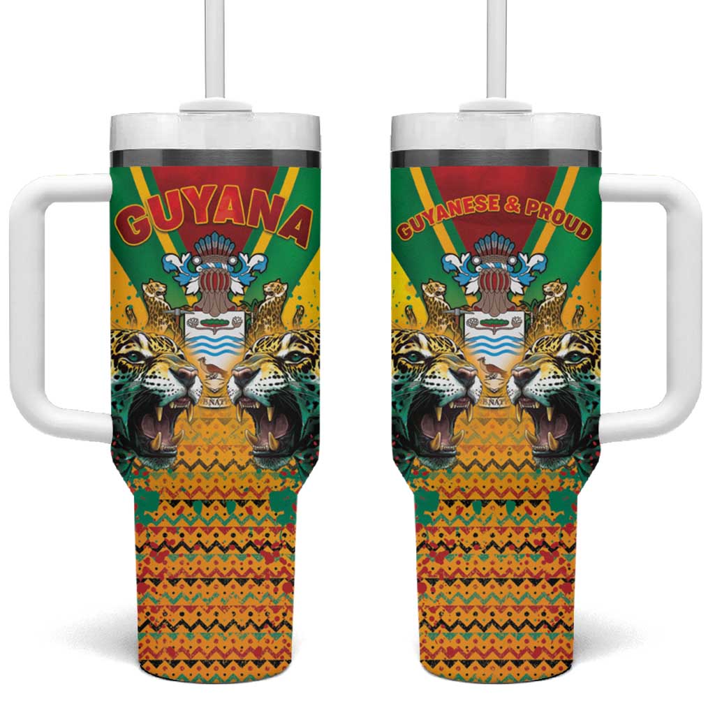 Guyana Emancipation Day Tumbler With Handle Guyanese And Pride - Wonder Print Shop