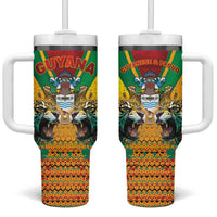 Guyana Emancipation Day Tumbler With Handle Guyanese And Pride - Wonder Print Shop