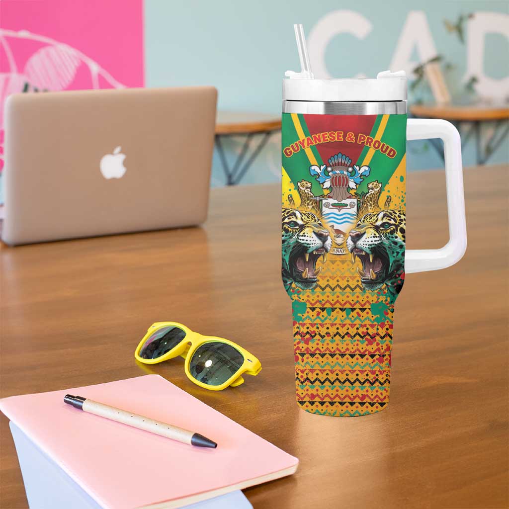 Guyana Emancipation Day Tumbler With Handle Guyanese And Pride - Wonder Print Shop