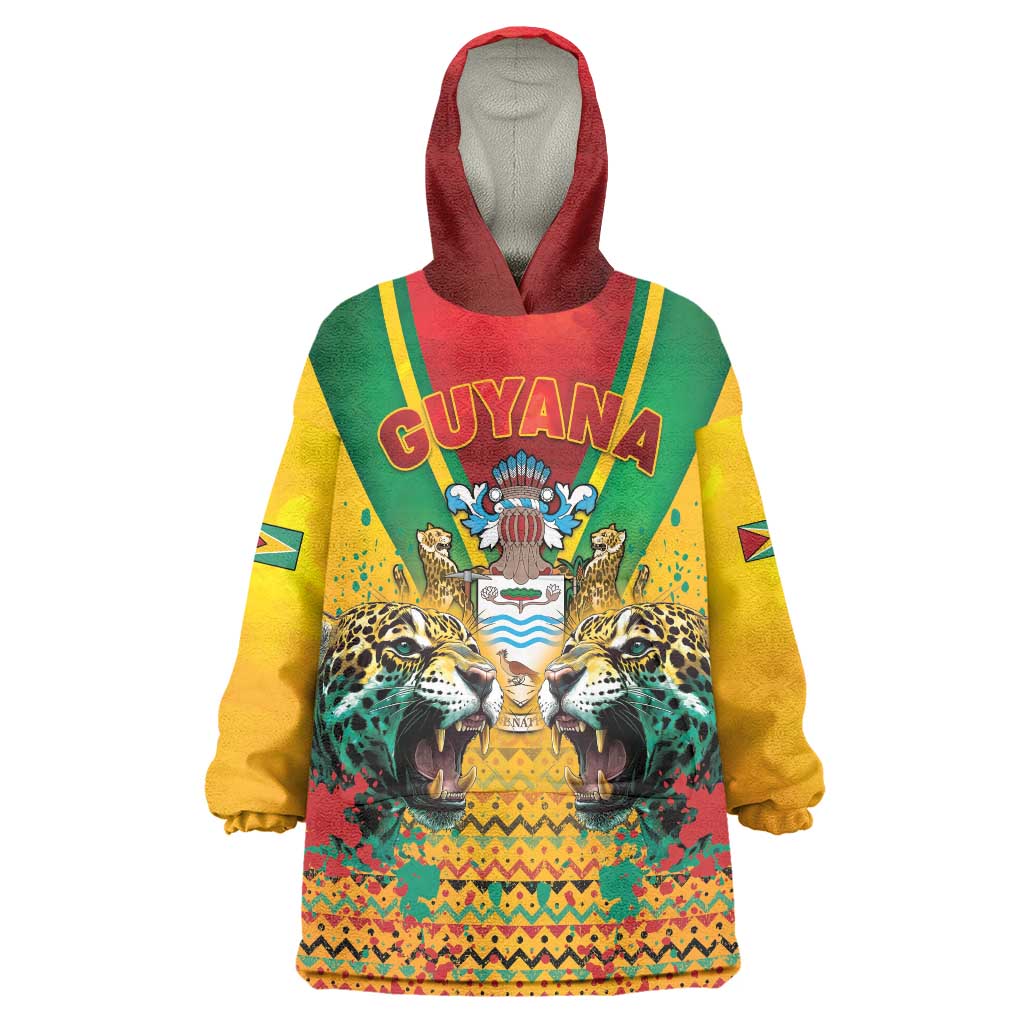 Guyana Emancipation Day Wearable Blanket Hoodie Guyanese And Pride - Wonder Print Shop