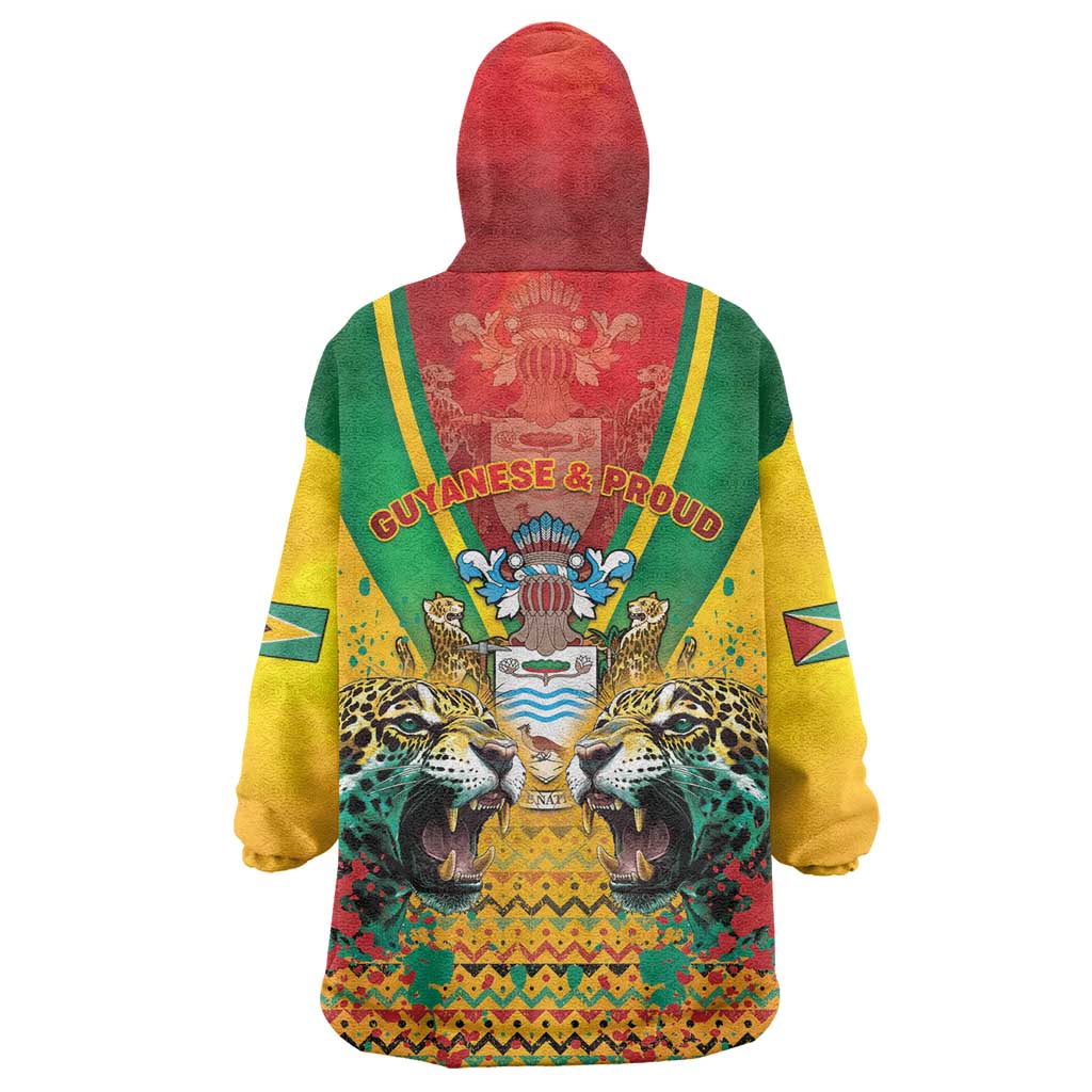 Guyana Emancipation Day Wearable Blanket Hoodie Guyanese And Pride - Wonder Print Shop