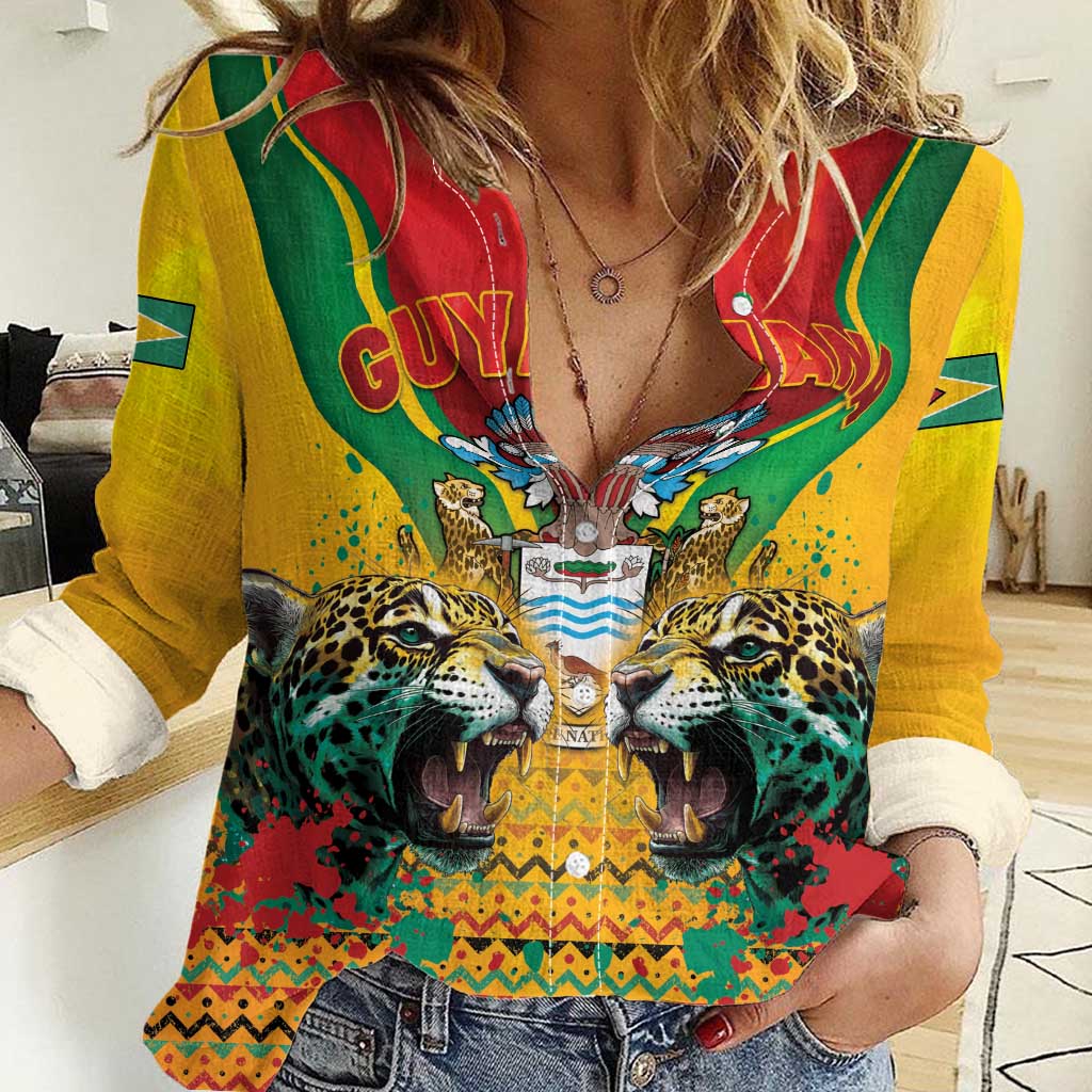 Guyana Emancipation Day Women Casual Shirt Guyanese And Pride - Wonder Print Shop