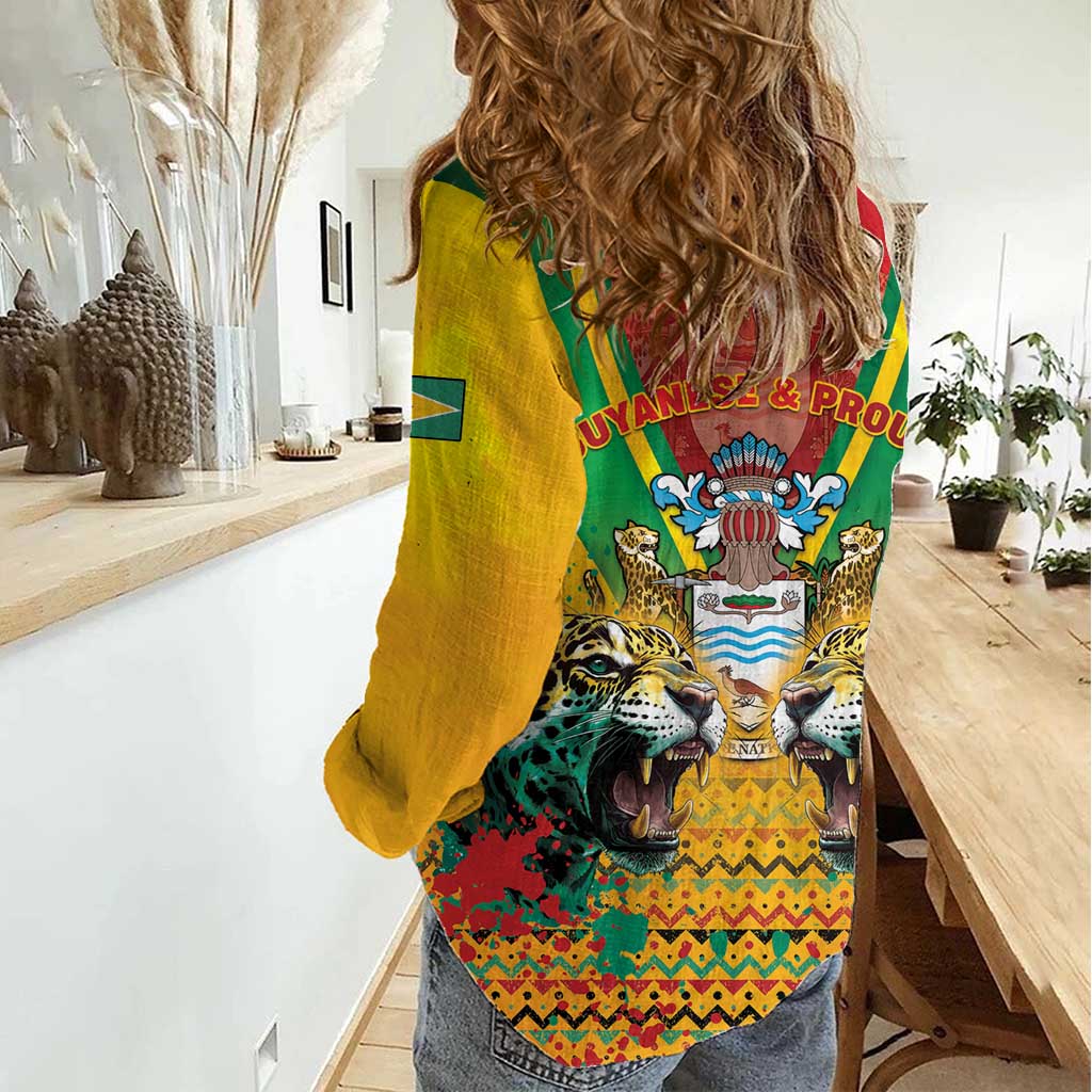 Guyana Emancipation Day Women Casual Shirt Guyanese And Pride - Wonder Print Shop