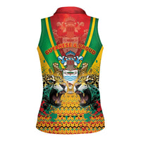Guyana Emancipation Day Women Sleeveless Polo Shirt Guyanese And Pride - Wonder Print Shop