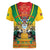 Guyana Emancipation Day Women V-Neck T-Shirt Guyanese And Pride - Wonder Print Shop
