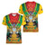 Guyana Emancipation Day Women V-Neck T-Shirt Guyanese And Pride - Wonder Print Shop
