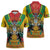 Guyana Emancipation Day Zipper Polo Shirt Guyanese And Pride - Wonder Print Shop