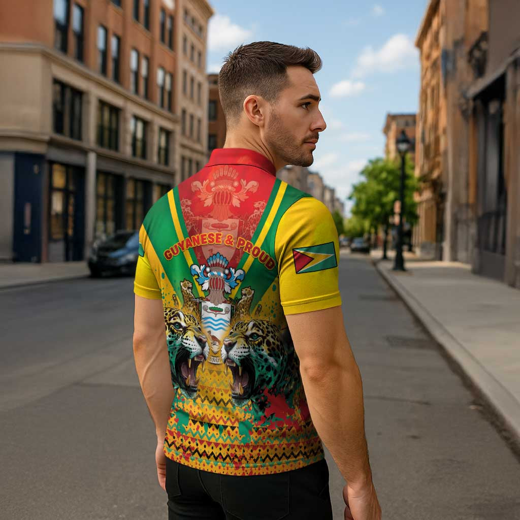 Guyana Emancipation Day Zipper Polo Shirt Guyanese And Pride - Wonder Print Shop