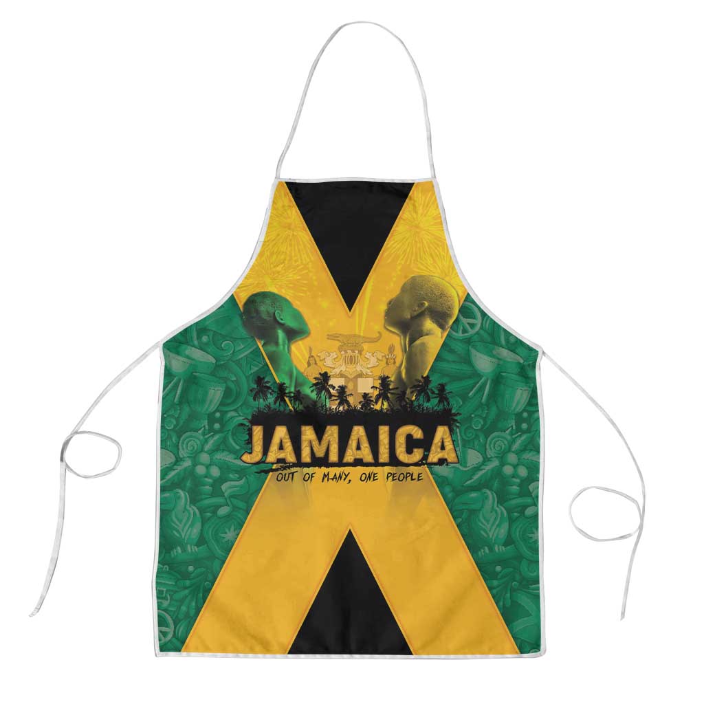 Jamaica Emancipation Day Apron Wi Likkle But Wi Tallawah - Wonder Print Shop