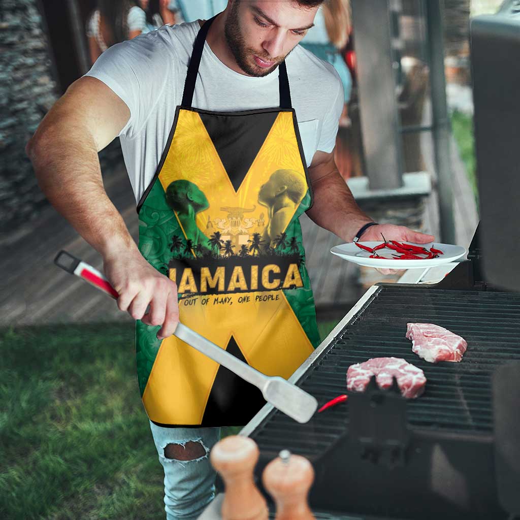 Jamaica Emancipation Day Apron Wi Likkle But Wi Tallawah - Wonder Print Shop