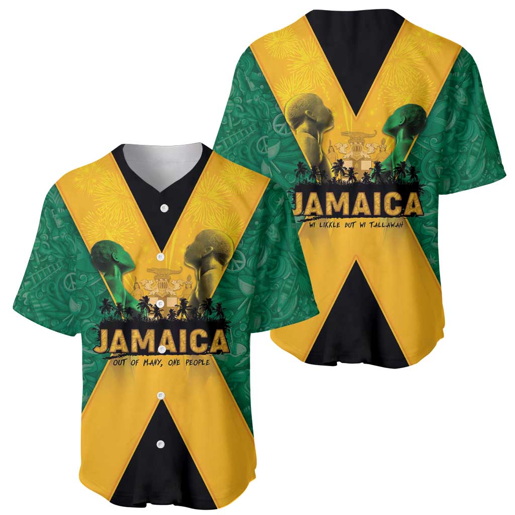 Jamaica Emancipation Day Baseball Jersey Wi Likkle But Wi Tallawah - Wonder Print Shop