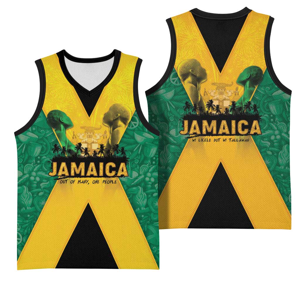 Jamaica Emancipation Day Basketball Jersey Wi Likkle But Wi Tallawah - Wonder Print Shop
