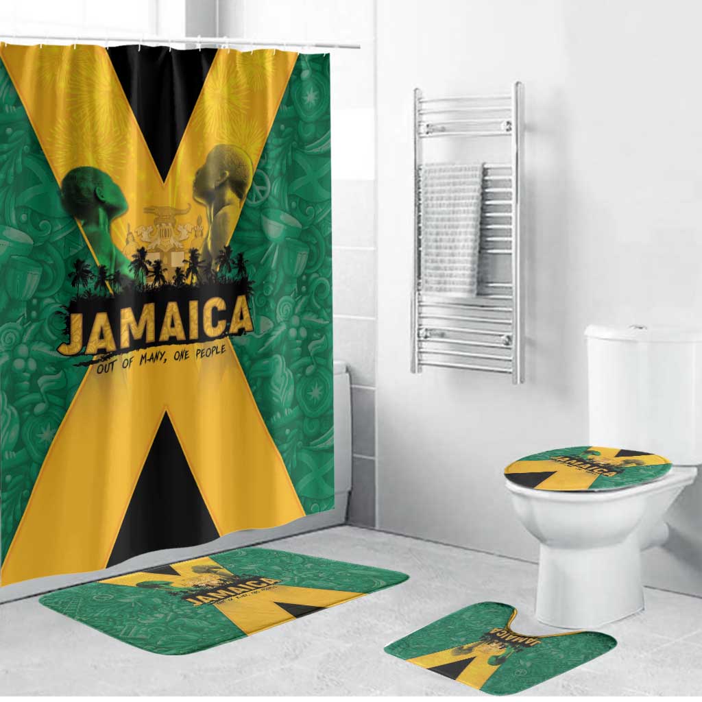 Jamaica Emancipation Day Bathroom Set Wi Likkle But Wi Tallawah - Wonder Print Shop