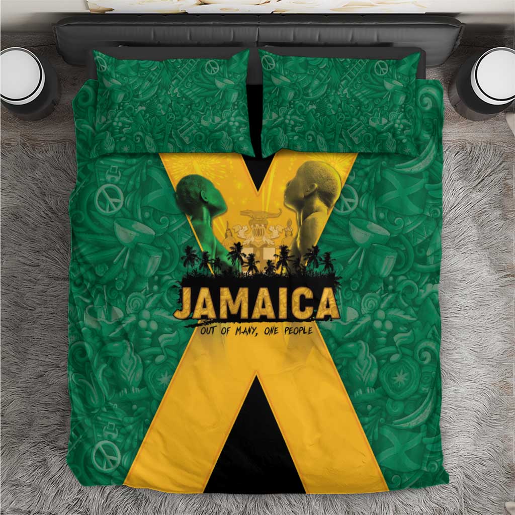 Jamaica Emancipation Day Bedding Set Wi Likkle But Wi Tallawah - Wonder Print Shop