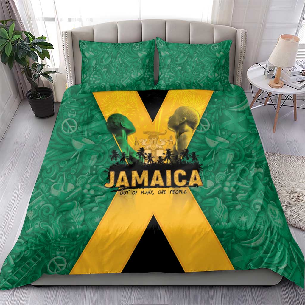 Jamaica Emancipation Day Bedding Set Wi Likkle But Wi Tallawah - Wonder Print Shop