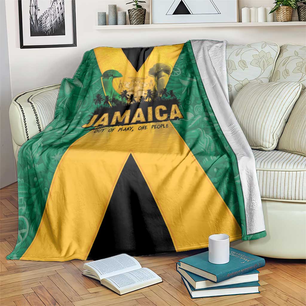 Jamaica Emancipation Day Blanket Wi Likkle But Wi Tallawah - Wonder Print Shop