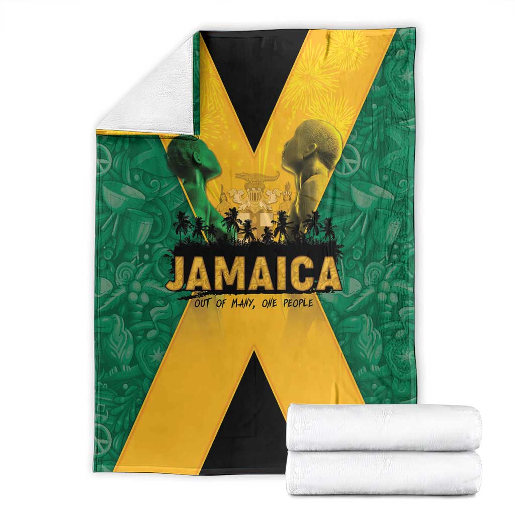 Jamaica Emancipation Day Blanket Wi Likkle But Wi Tallawah - Wonder Print Shop