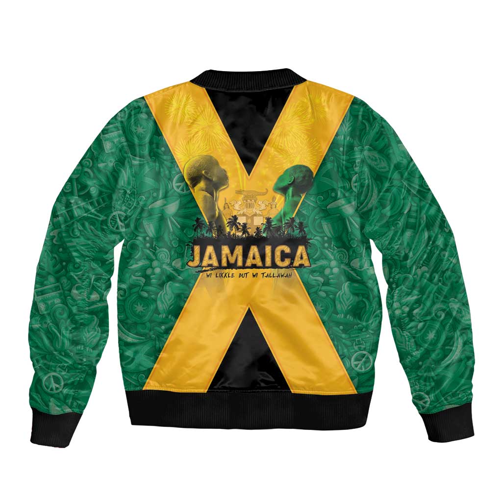 Jamaica Emancipation Day Bomber Jacket Wi Likkle But Wi Tallawah - Wonder Print Shop