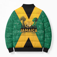 Jamaica Emancipation Day Bomber Puffer Jacket Wi Likkle But Wi Tallawah - Wonder Print Shop
