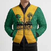 Jamaica Emancipation Day Bomber Puffer Jacket Wi Likkle But Wi Tallawah - Wonder Print Shop