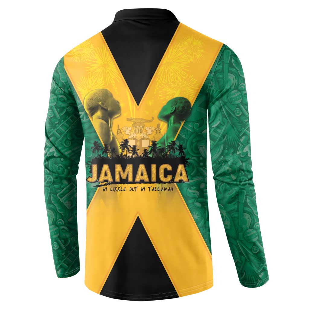 Jamaica Emancipation Day Button Sweatshirt Wi Likkle But Wi Tallawah - Wonder Print Shop