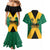 Jamaica Emancipation Day Couples Matching Mermaid Dress and Hawaiian Shirt Wi Likkle But Wi Tallawah - Wonder Print Shop