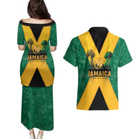 Jamaica Emancipation Day Couples Matching Puletasi and Hawaiian Shirt Wi Likkle But Wi Tallawah - Wonder Print Shop