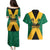 Jamaica Emancipation Day Couples Matching Puletasi and Hawaiian Shirt Wi Likkle But Wi Tallawah - Wonder Print Shop