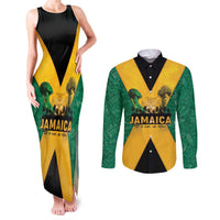 Jamaica Emancipation Day Couples Matching Tank Maxi Dress and Long Sleeve Button Shirt Wi Likkle But Wi Tallawah - Wonder Print Shop