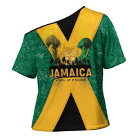 Jamaica Emancipation Day Cross Shoulder Shirt Wi Likkle But Wi Tallawah - Wonder Print Shop