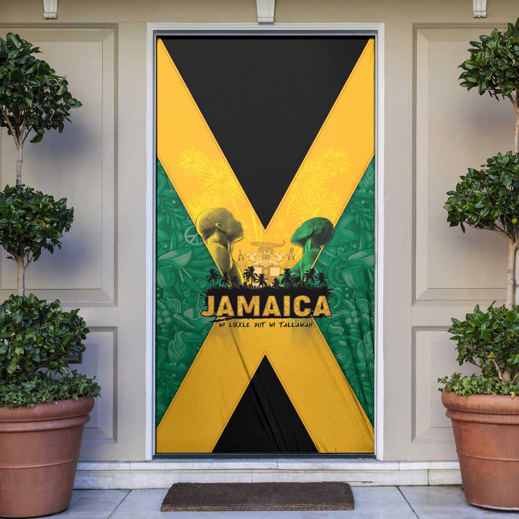 Jamaica Emancipation Day Door Cover Wi Likkle But Wi Tallawah - Wonder Print Shop