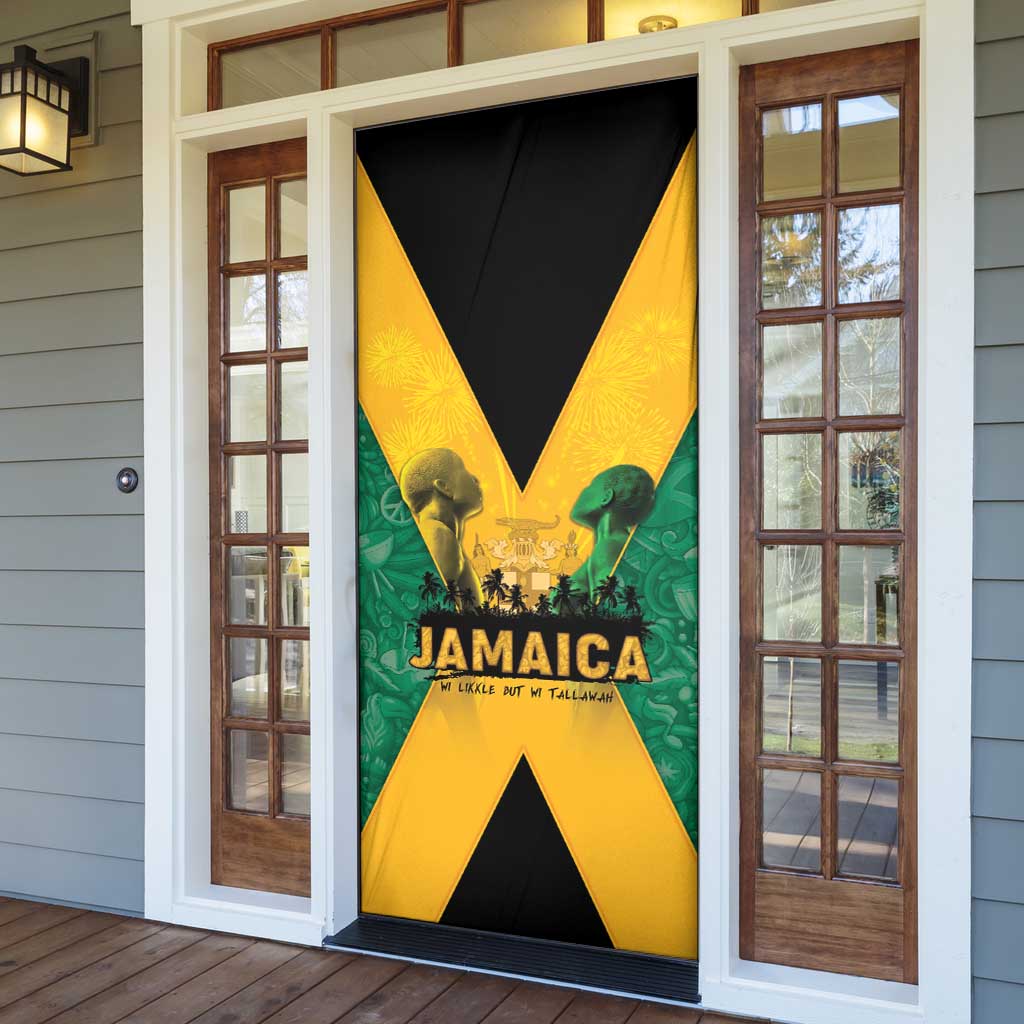 Jamaica Emancipation Day Door Cover Wi Likkle But Wi Tallawah - Wonder Print Shop