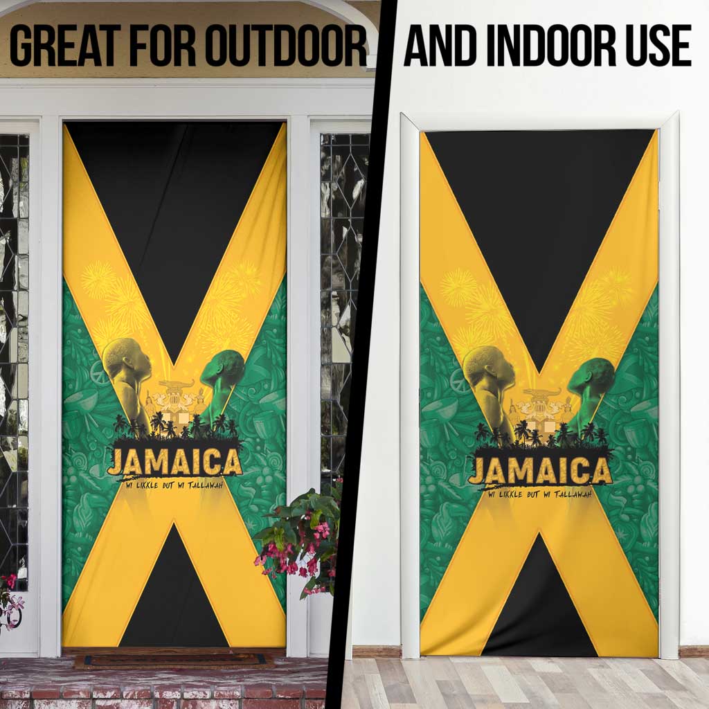 Jamaica Emancipation Day Door Cover Wi Likkle But Wi Tallawah - Wonder Print Shop