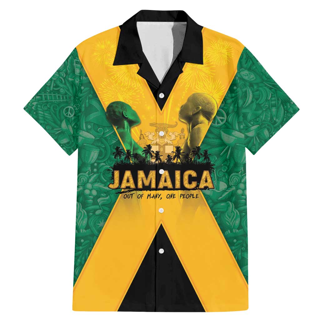 Jamaica Emancipation Day Family Matching Mermaid Dress and Hawaiian Shirt Wi Likkle But Wi Tallawah - Wonder Print Shop