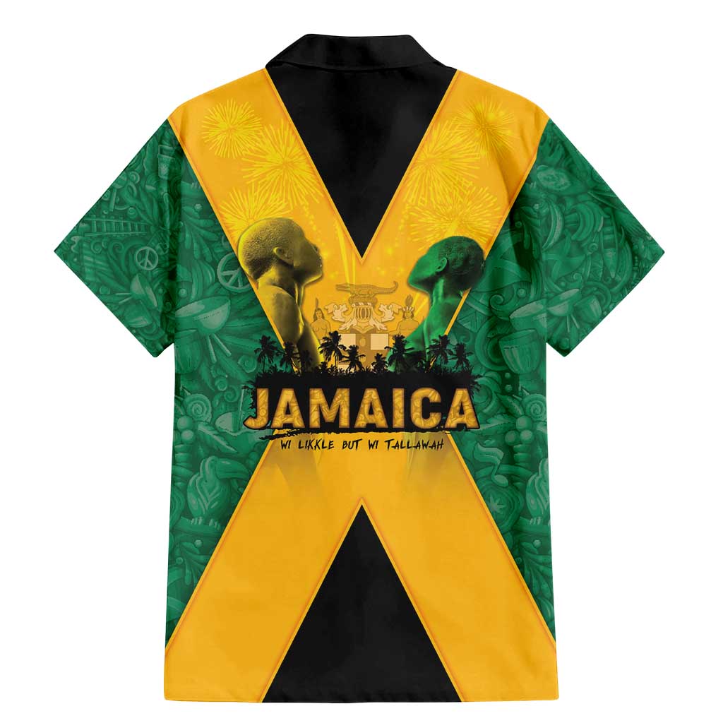 Jamaica Emancipation Day Family Matching Mermaid Dress and Hawaiian Shirt Wi Likkle But Wi Tallawah - Wonder Print Shop