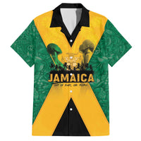 Jamaica Emancipation Day Family Matching Off The Shoulder Long Sleeve Dress and Hawaiian Shirt Wi Likkle But Wi Tallawah - Wonder Print Shop