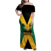Jamaica Emancipation Day Family Matching Off Shoulder Maxi Dress and Hawaiian Shirt Wi Likkle But Wi Tallawah - Wonder Print Shop