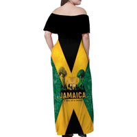 Jamaica Emancipation Day Family Matching Off Shoulder Maxi Dress and Hawaiian Shirt Wi Likkle But Wi Tallawah - Wonder Print Shop