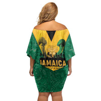 Jamaica Emancipation Day Family Matching Off Shoulder Short Dress and Hawaiian Shirt Wi Likkle But Wi Tallawah - Wonder Print Shop