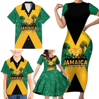 Jamaica Emancipation Day Family Matching Short Sleeve Bodycon Dress and Hawaiian Shirt Wi Likkle But Wi Tallawah - Wonder Print Shop