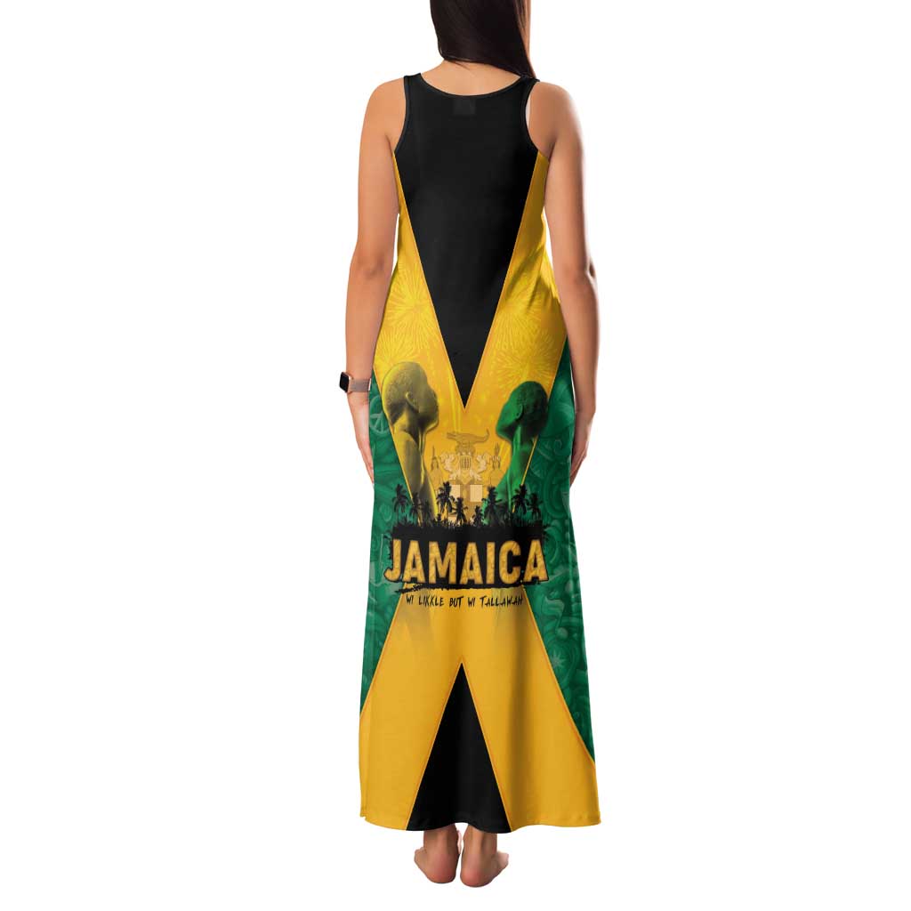Jamaica Emancipation Day Family Matching Tank Maxi Dress and Hawaiian Shirt Wi Likkle But Wi Tallawah - Wonder Print Shop