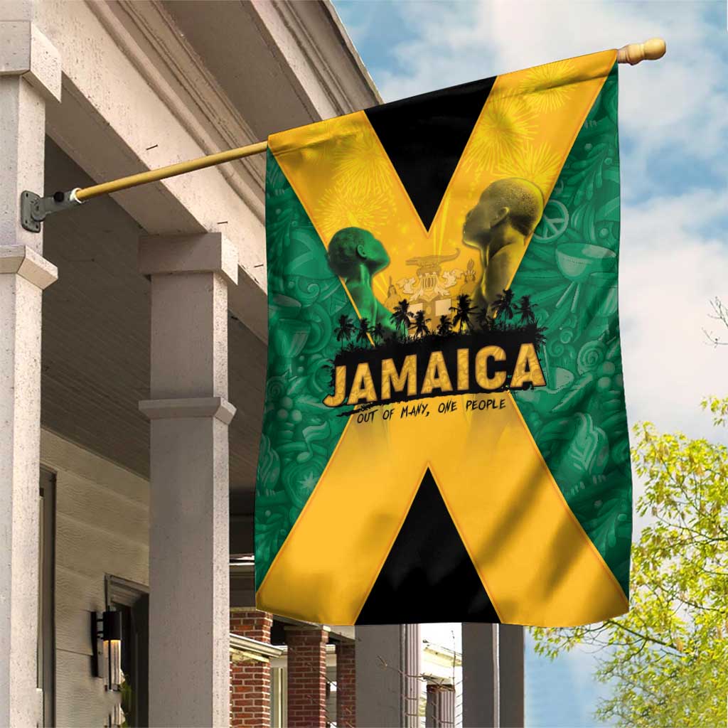 Jamaica Emancipation Day Garden Flag Wi Likkle But Wi Tallawah - Wonder Print Shop