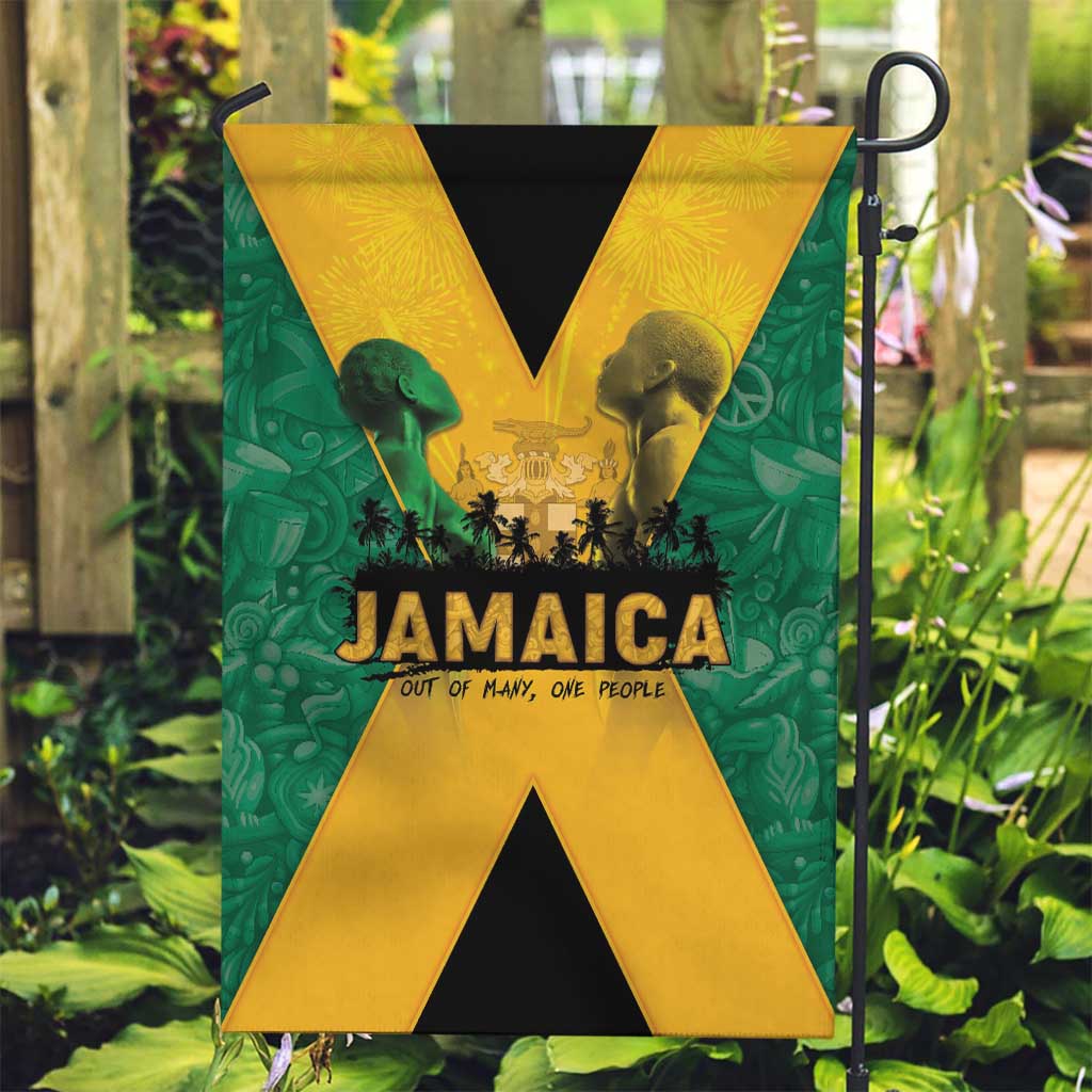 Jamaica Emancipation Day Garden Flag Wi Likkle But Wi Tallawah - Wonder Print Shop