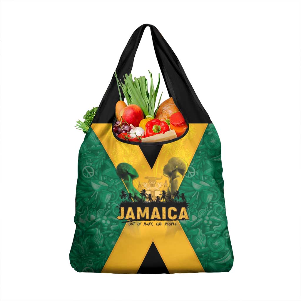 Jamaica Emancipation Day Grocery Bag Wi Likkle But Wi Tallawah - Wonder Print Shop