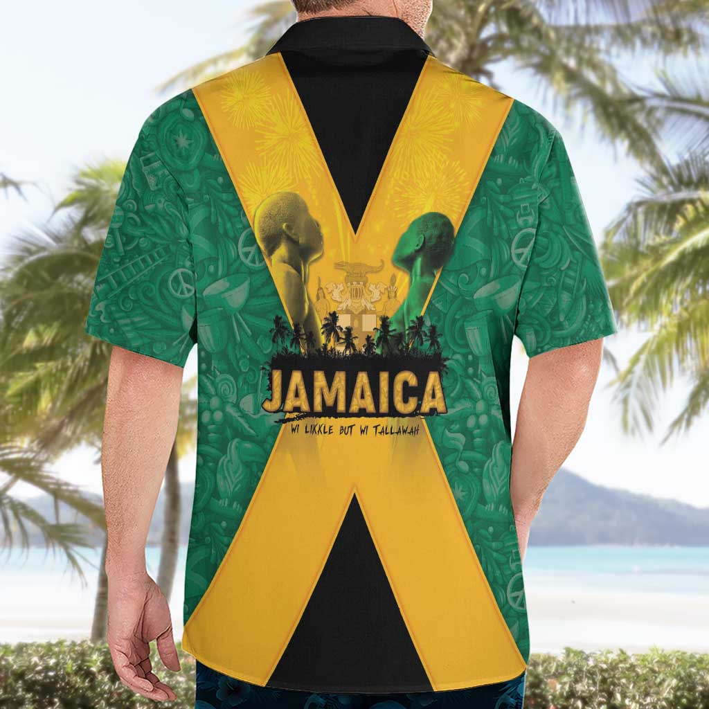 Jamaica Emancipation Day Hawaiian Shirt Wi Likkle But Wi Tallawah - Wonder Print Shop
